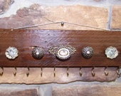Barn Wood Wall Hanging Jewelry Organizer, Necklace Rack Hanger, Jewelry Rack Hanger, Jewelry Storage,Barn Wood, Wall Mount