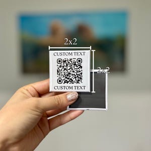 Custom QR Code Business Sign, Social Media & Payment QR Code Magnet, Personalized Logo Sign for Small Business, Salon and Vendor Display