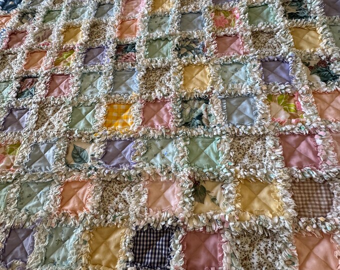 Shabby Rags Cowgirl Shabby Chic Rag Quilt - Etsy