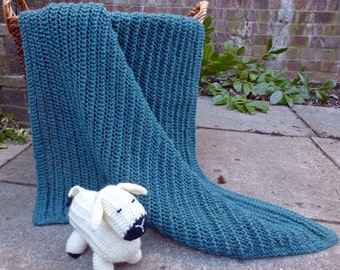 Bonnie Baby Blanket KNITTING PATTERN in pdf featuring an easy textured lace pattern; make as a baby shower, DIY gift. Instant download.