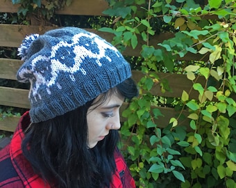 Breipatroon schapenmuts - beanie wollige schapen - direct downloaden