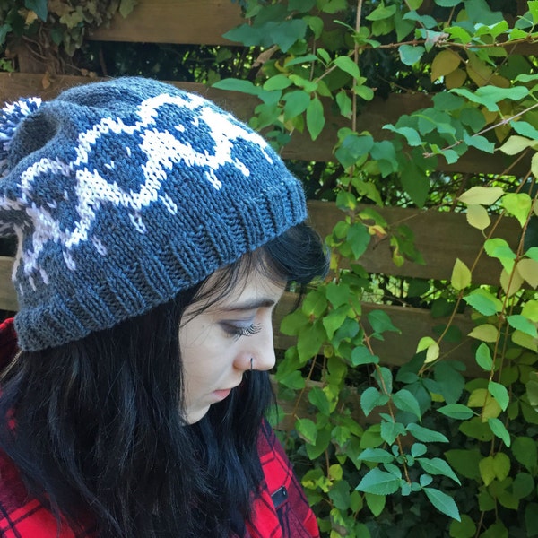 Sheep Hat Knitting Pattern - Woolly Sheep Beanie - Instant Download
