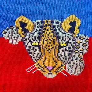 TABLA DE TEJIDO Leopardo en PDF, Patrón de tejido Big Cats, Descarga Instantánea
