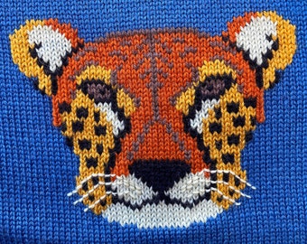 KNITTING CHART for a Cheetah, Big Cats Chart, Instant Download PDF