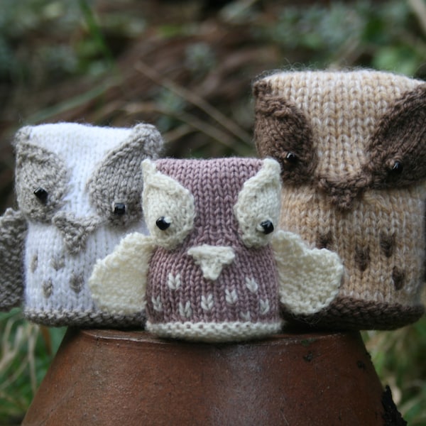 OWL KNITTING PATTERN, Owl Softies, The Hoot Family. Knit your own family of owls with this D I Y pattern. Instant download pdf.