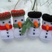 Snowman Baby Booties, KNITTING PATTERN, Holiday DIY Gift for baby, Christmas knitting pattern, Baby Shower, Photo Prop, Instant Download pdf
