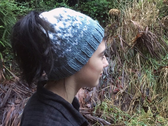 Nordic Snowflake Hat Knitting Pattern - Fair Isle Beanie - Etsy display picture 3