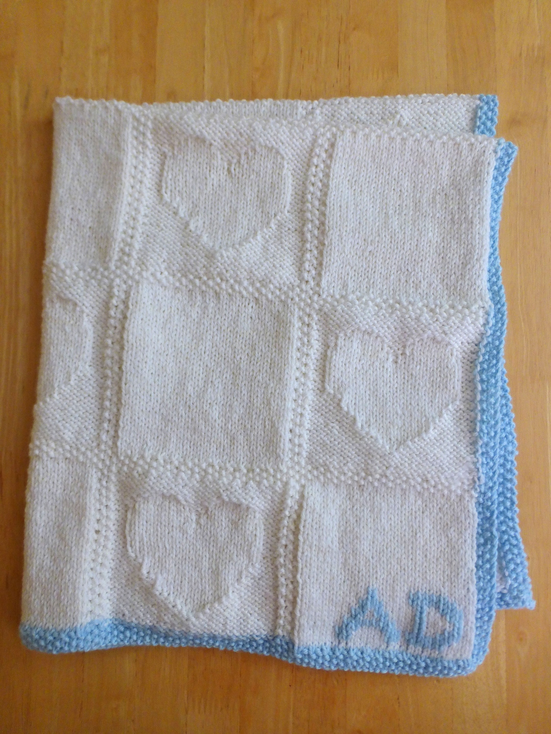 Hearts Baby Blanket KNITTING PATTERN in Pdf | Baby Shower DIY Gift With ...