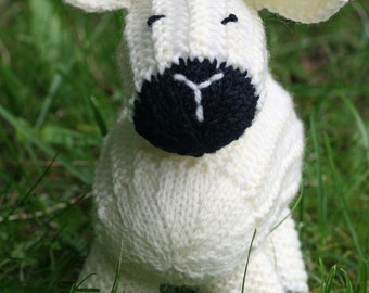 Sheep Soft Toy KNITTING PATTERN | Lucy Lamb Softie is a cute toy instant download pattern for you to make as a DIY gift or baby shower gift