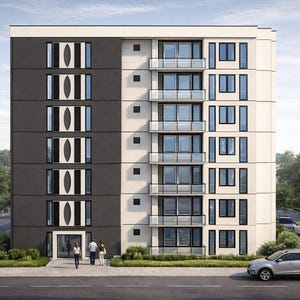Moderne Wohnung Grundriss | EG + 6. Stöcke Layout Plan