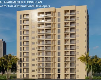 Apartment Building Plan | Global Residential Project | Suitable for UAE & International Developers | Digiarch