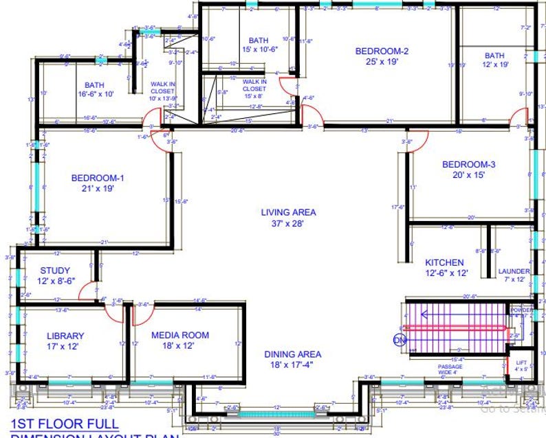Custom Architectural House Floor Plan Design – Tiny Home Plan, CAD File ...