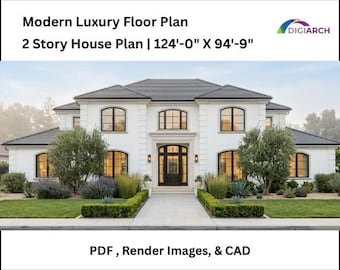 Luxury 2-Storey House Floor Plan Package