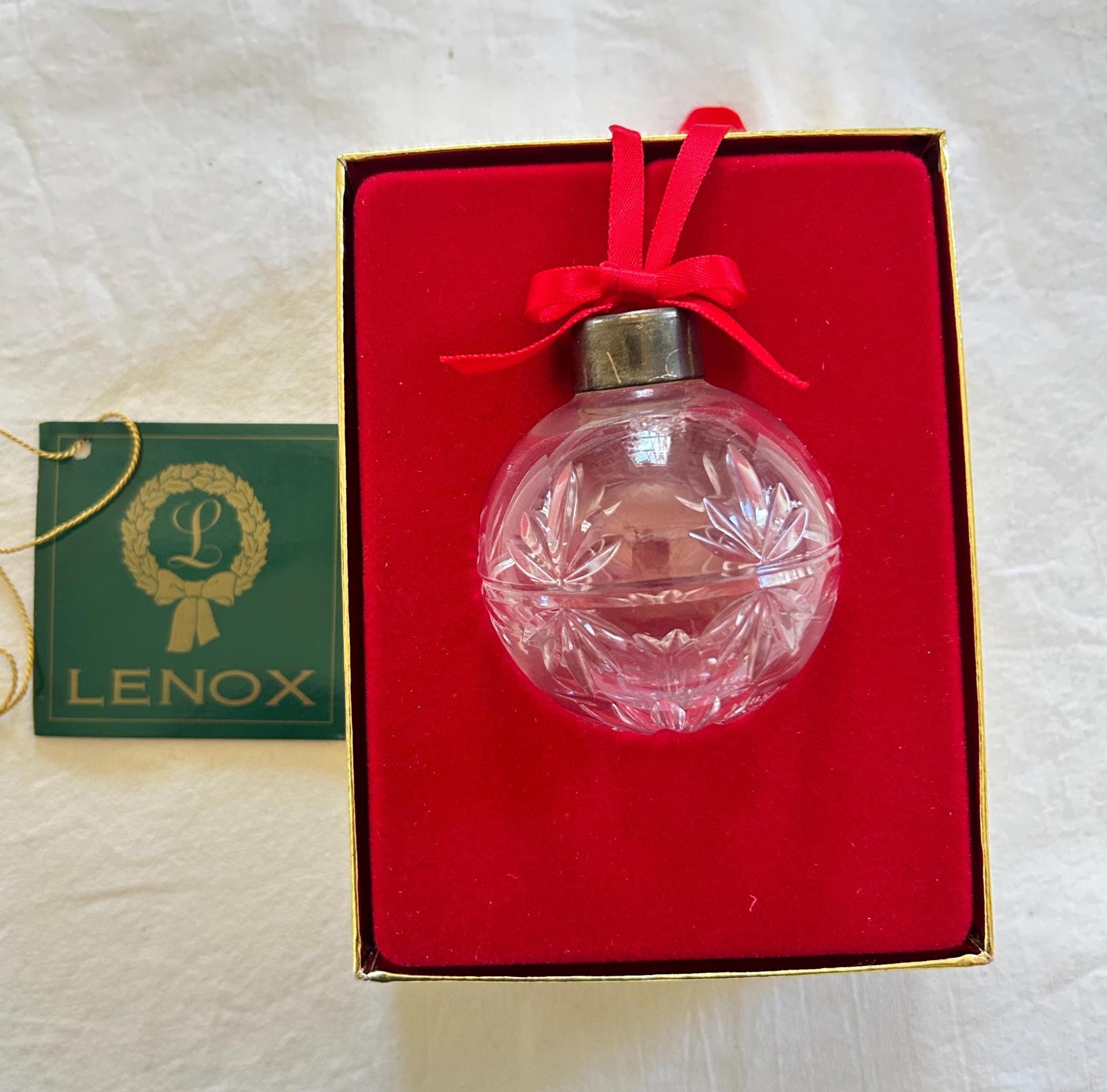 のえる1220 Vintage Lenox Cut Crystal Ornament - Etsy Canada