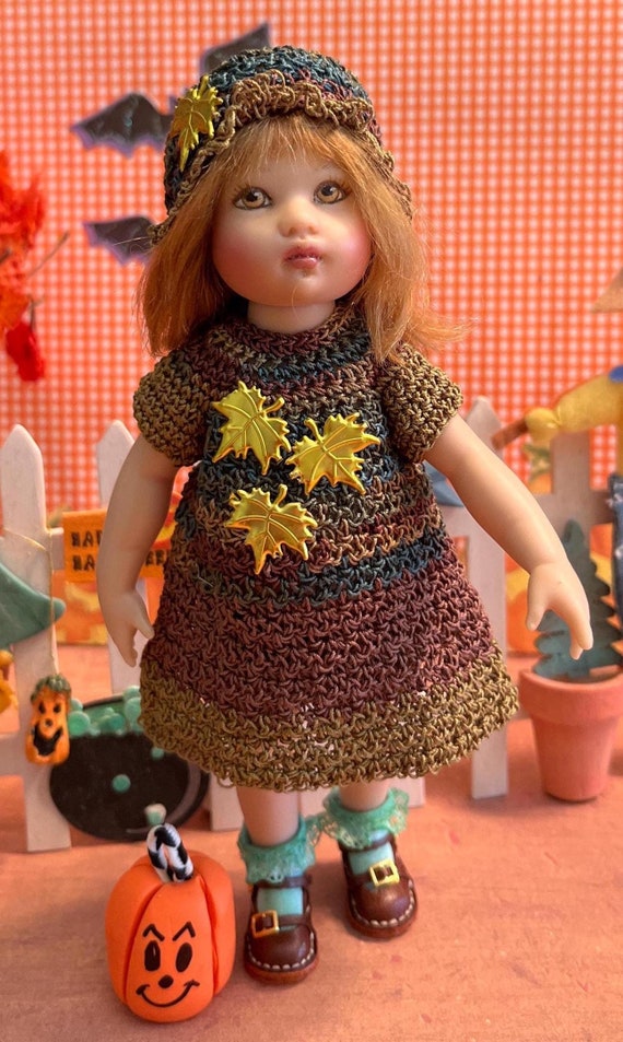 Golden Autumn Crochet Doll Clothes for Riley Kish Doll - Etsy