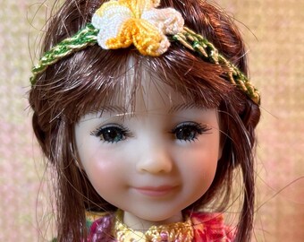 Hibiscus Happy for 8” BJD StrawBerina, mini Bella, Hanna, Sara, Freida or Ten Ping by JDL Doll Clothes