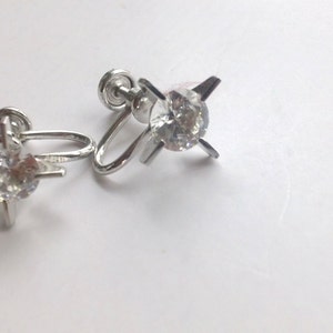 Sparkling CZ Cubic Zirconia Rhinestone Earrings Brides Wedding Retro Fashion Party Star Jewelry