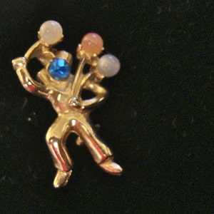 Man & Balloons Figural Brooch image 4