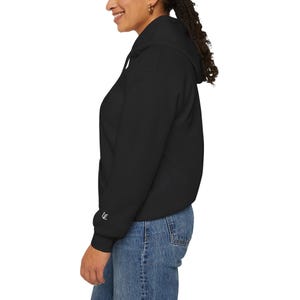 AIRPLANE MODE Hoodie | Black Oversized Minimalist Sweatshirt | Introvert Apparel image 6
