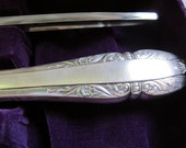 SALE King 39 s Plate McGlashan, Clarke Inspiration carving set (3 piece boxed set) Vintage silver mound King 39 s plate