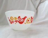 Friendship small Pyrex mixing bowl Pyrex 401 1 1 2 pint bowl red bird pyrex bowl