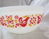 Friendship Pyrex mixing bowl Pyrex 403 2 1 2 quart bowl red bird pyrex bowl