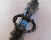 Antiqued pewter drop cabinet handles (3 available) New gothic antiqued silver tone metal cabinet pulls 1475-96-18-2