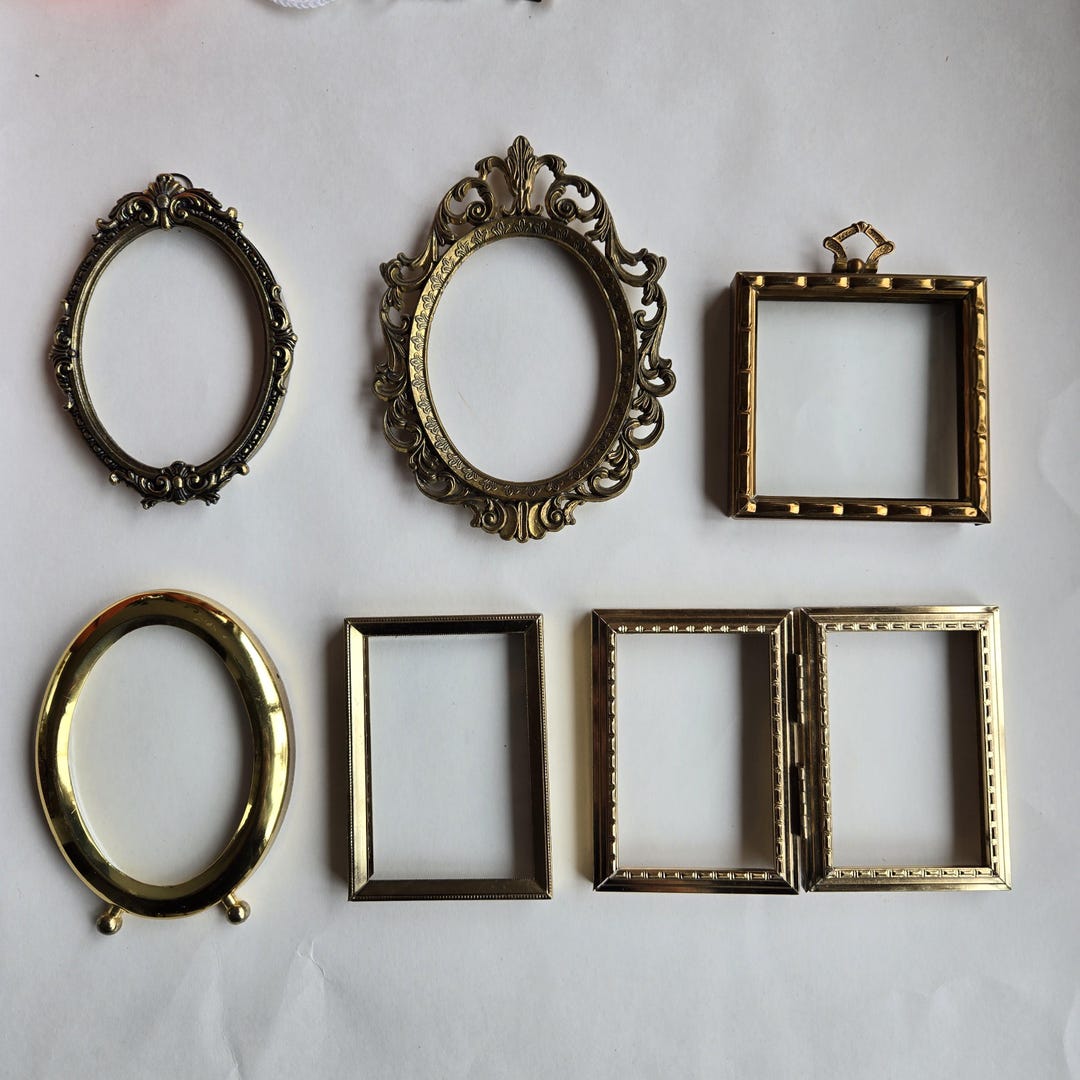 Choice of Small Decorative Vintage Metal Picture Frames / Filigree ...