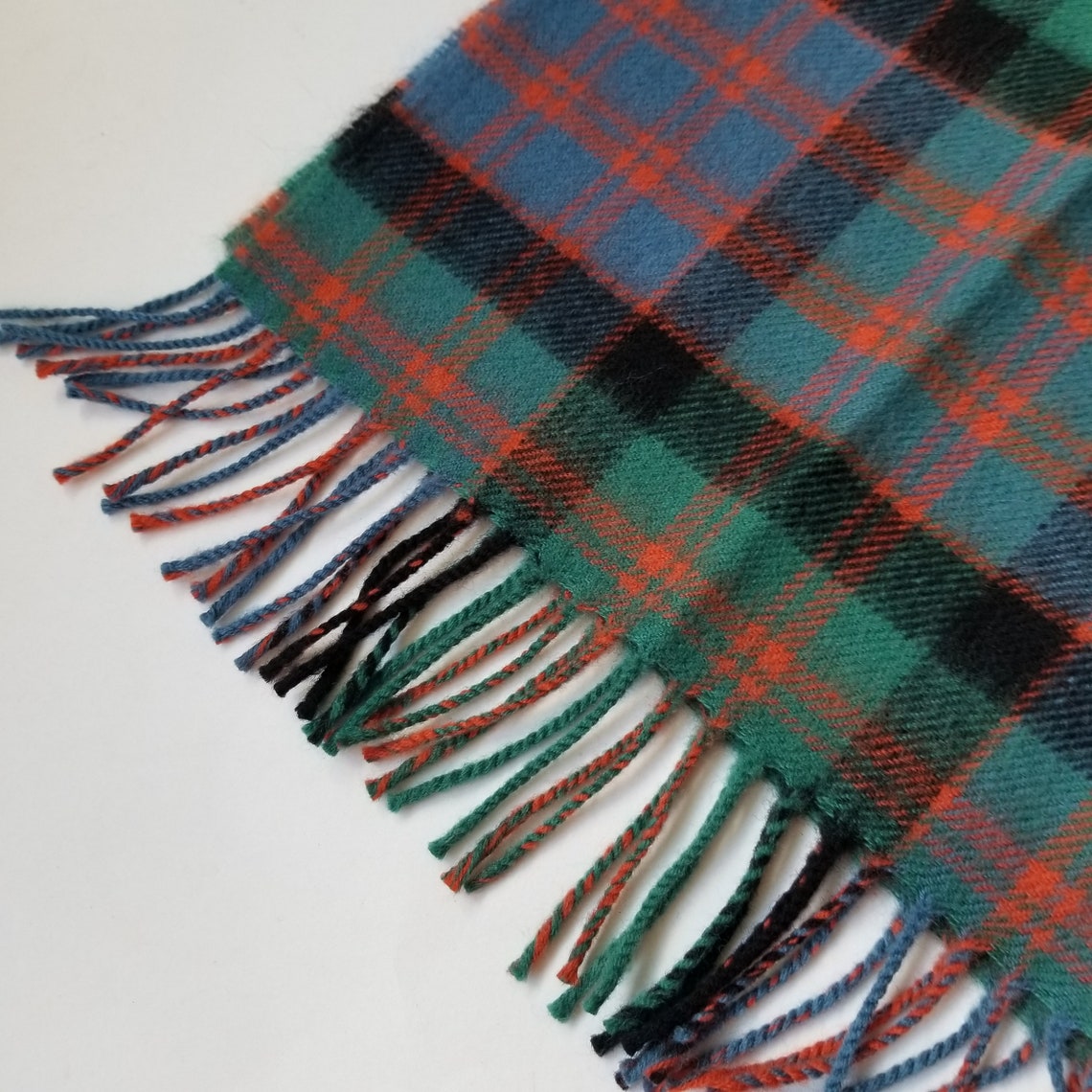 Long MacDonald Tartan Lambswool Scarf / Ingles Buchan Made in | Etsy