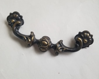 Salvaged faux fixed bail drop pull 6 inch centres / CH1473 pulls / made in Canada