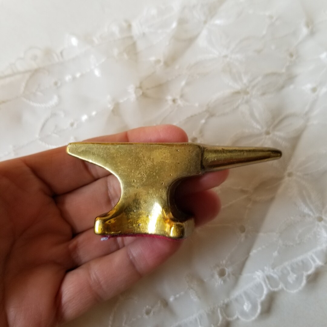 Vintage Brass Anvil / Made in Canada / Brass Jewellers Anvil Etsy