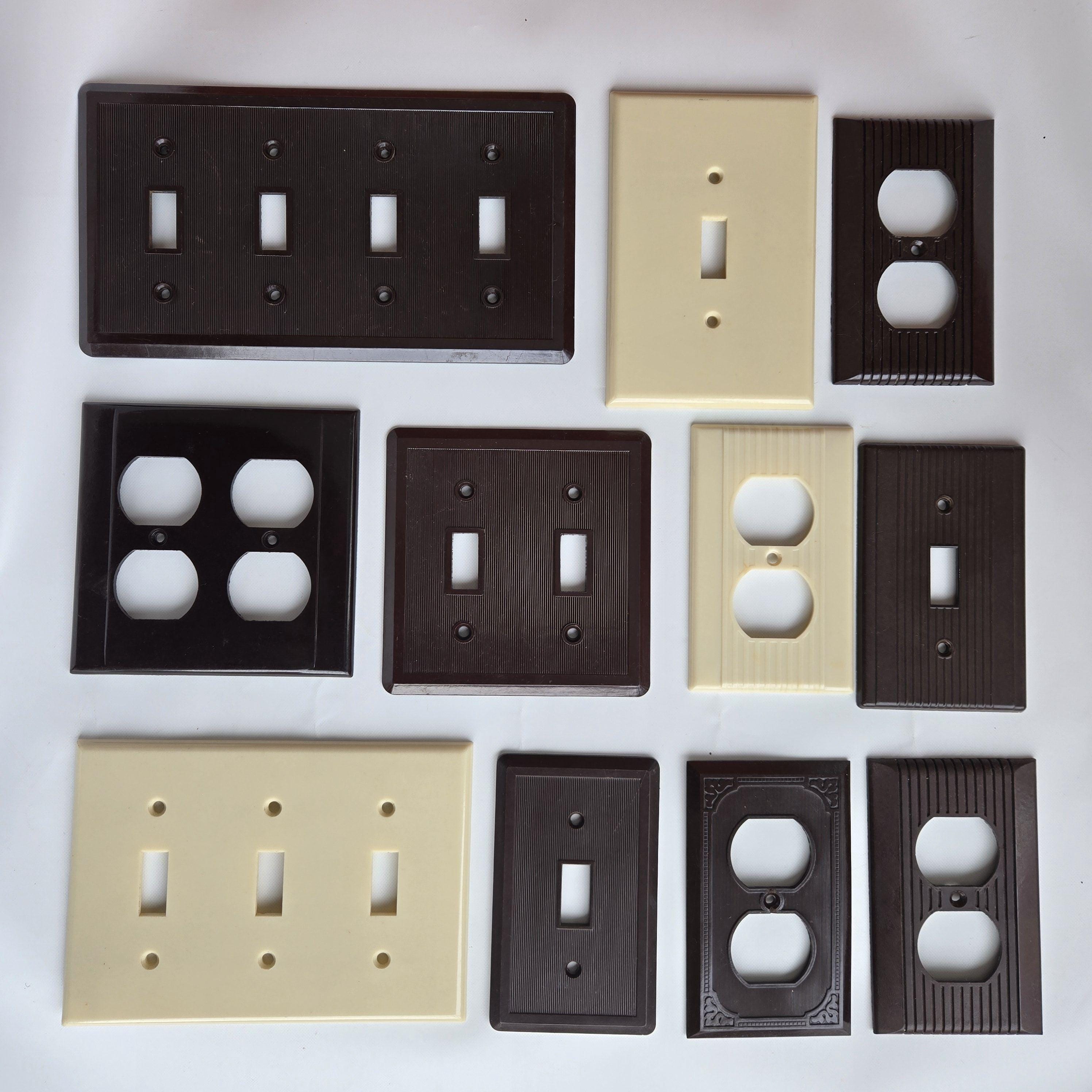 ベークライト　ロータリースイッチ＆コンセント　インダストリアル　ジャンク　ドイツ Bakelite Switch - Etsy