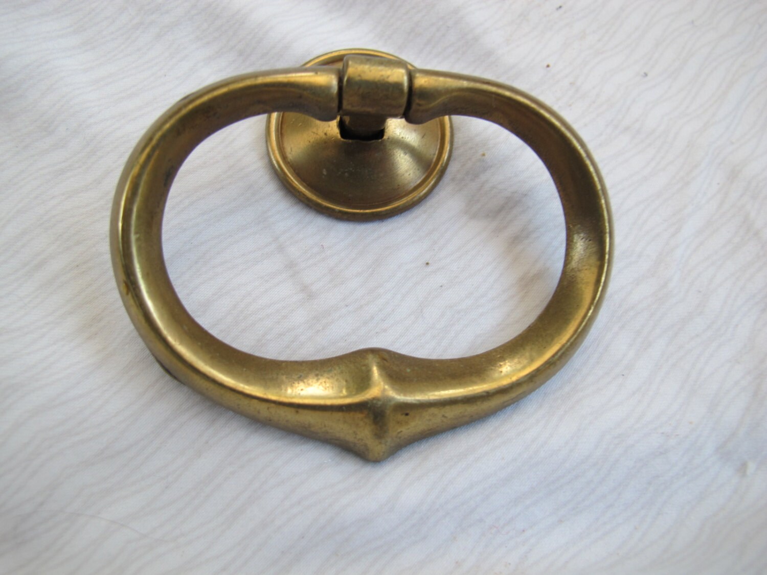 Salvaged brass drop drawer pulls 1 available / Antique brass Etsy
