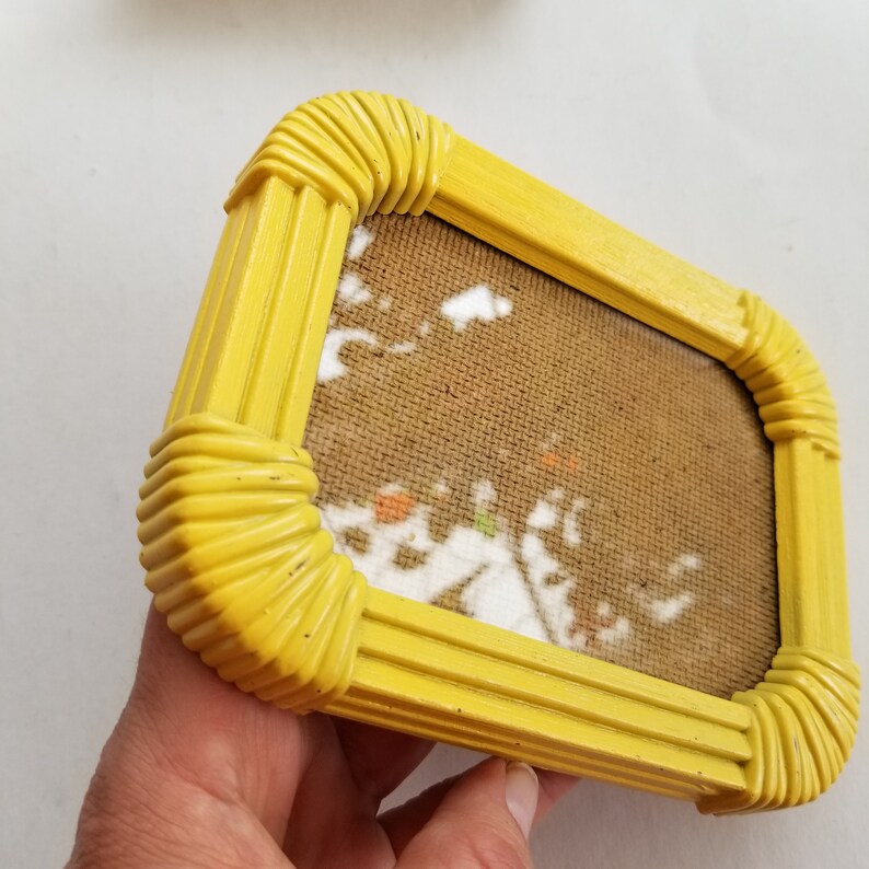 Set of 6 small picture frames / plastic picture frames / Etsy