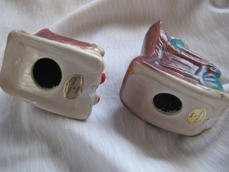 Vintage Grandma Grandpa salt and pepper shaker set / Rocking Etsy