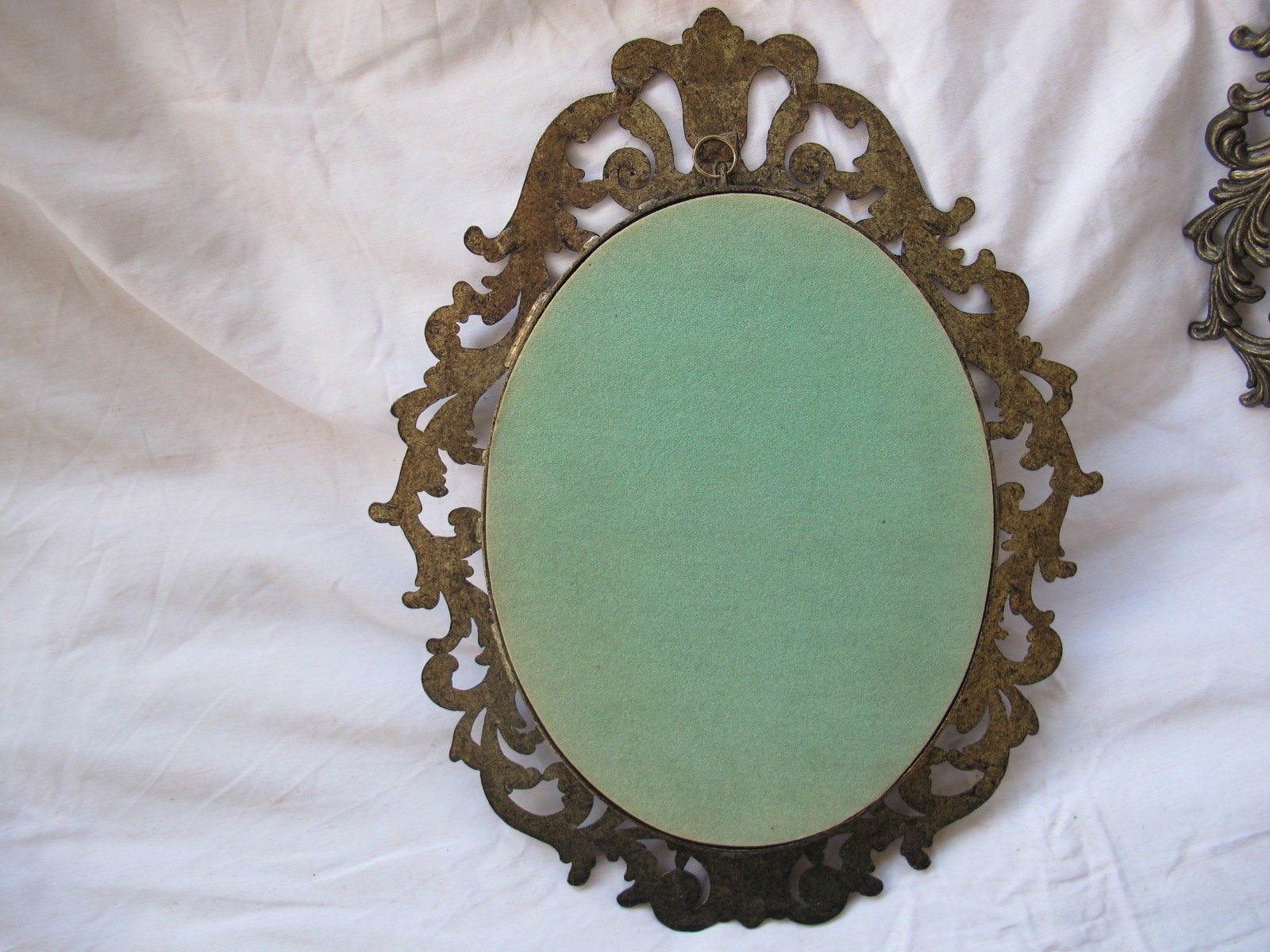 Decorative vintage oval filigree picture frame 9 x 7 inch | Etsy