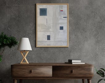 ChangeInMotion Modern Geometric Abstract Print, Minimalist Digital Wall Art, Contemporary 16x20 Printable, Clean Home Decor Download