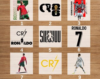 Cristiano Ronaldo Dtf Transfer, CR7 Ready to Press, Cristiano Ronaldo Heat Press, Direct to Film, Football  DTF Printing, Ronaldo Soccer Dtf