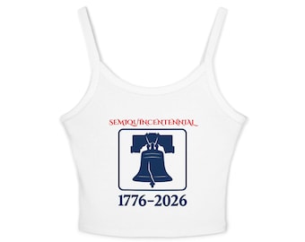 America 250 Damen Tank Top, 1776-2026 Patriotisches Spaghetti Strap Shirt, Semiquincentennial Top