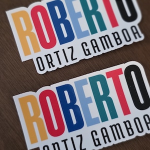 Set de 14 Stickers Personalizados de Vinil Waterproof | Etiquetas Resistentes al Agua para Termos, Laptops y Útiles | Hombre, muchacho joven