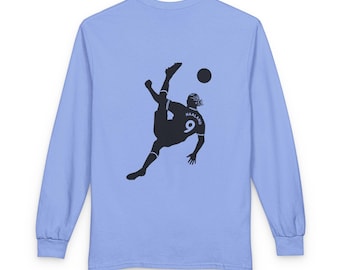 Erling Haaland Long Sleeve T-Shirt | Football Player Cotton Tee | Gift for Football Fans | Custom Colors