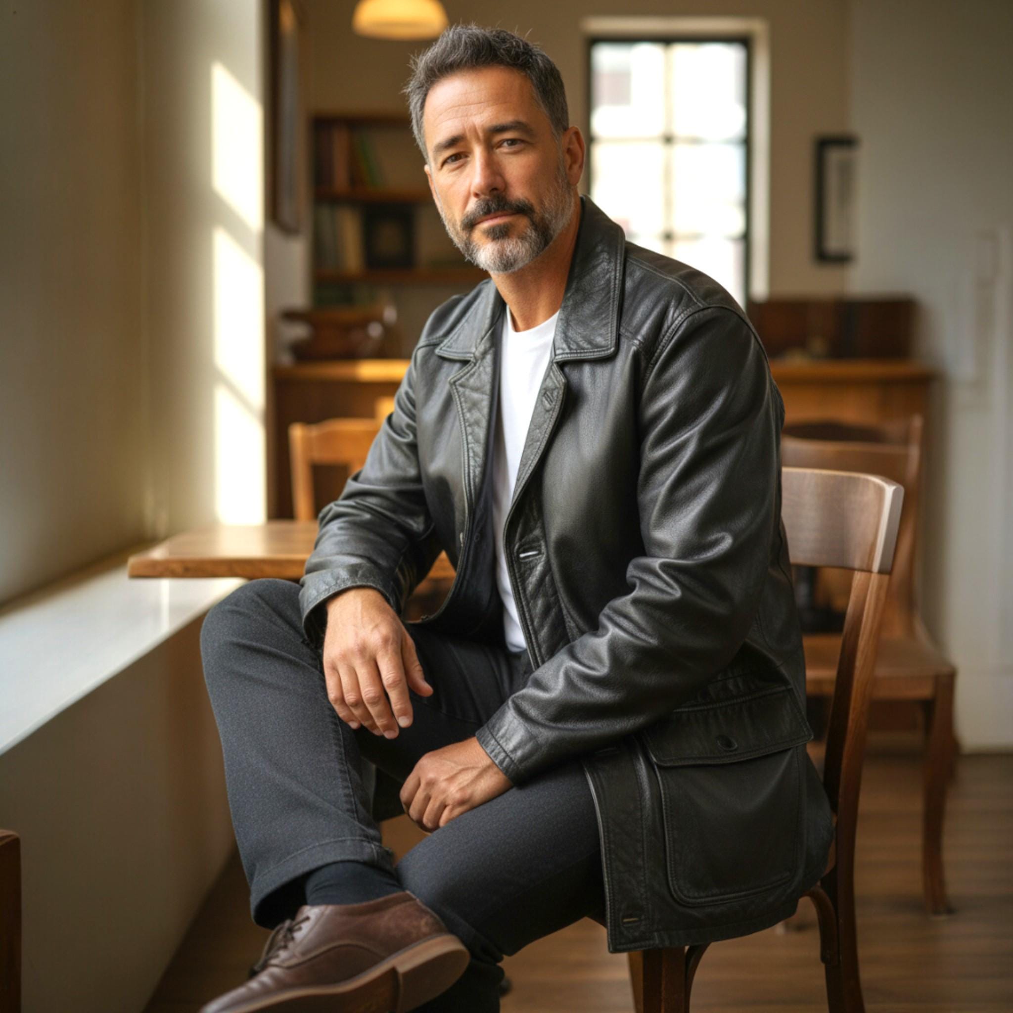 80';;s Leather Jacket - Etsy Canada