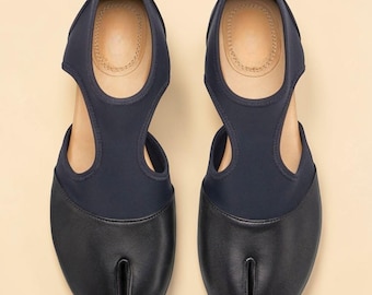 Women Tabi Shoes Split Toe Loafers Japanese Style tabi ballet flatMary Jane Shoes tabi dupes summer Comfort house shoes