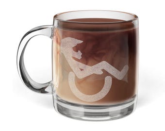Wheelchair Etched Coffee Mug