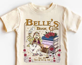 Belles bokklubbskjorta, Skönheten och odjuret Vintage-tröja, berättelse lika gammal som tiden