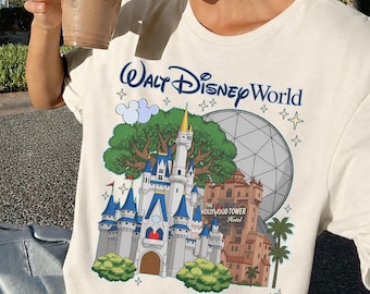 Comfort Colors Walt Disney World Castle Shirt, The Hollywood Tower Hotel Shirt, Magic Castle Shirt, Disney World Shirt, Magic Kingdom Tee