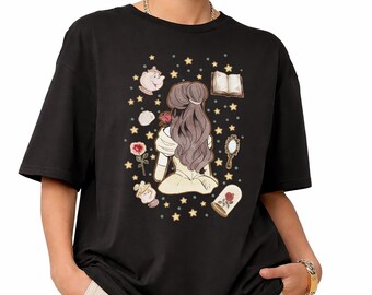 Watercolor Disney Belle Princess Shirt, Beauty and the Beast Tee, Tale as old as time, Disney Belle Shirt, Disney Girls Trip, Magic Kingdom