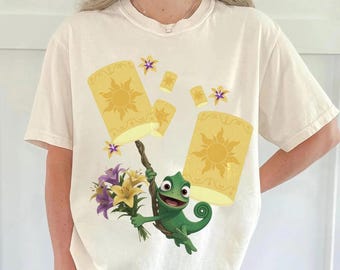 Shirt Disney Pascal Tangled, Disney Lantern Festival, Disney Vakantie Shirt, Shirt Tangled Family, Shirt Pascal Flower, Shirt Rapunzel Bday