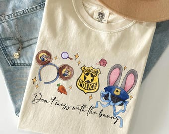 Disney Watercolor Bow Zootopia 2 Shirt, Don't Mess With Bunny Tee, Disney Gift