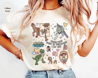 Toy Vintage Coquette Disney Toy Story You've Got A Friend In Me T-shirt, Retro Disneyland Familjesemester T-shirt